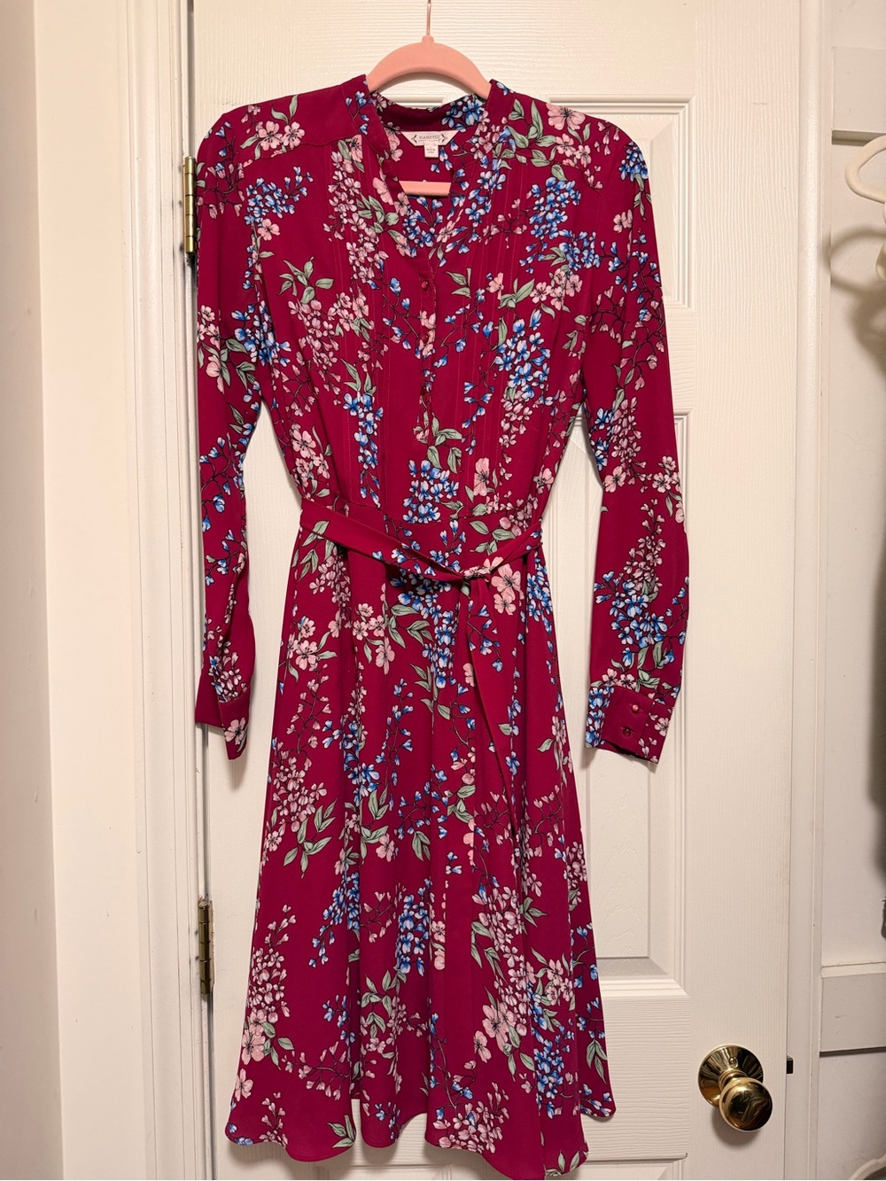 Nanette Lepore Floral Long Sleeve Fit & Flare Dress – Size 6 - Picture 2 of 11